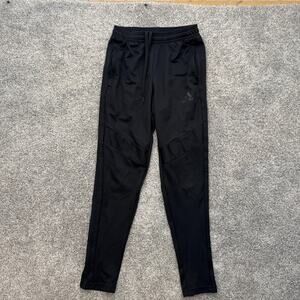 Adidas Track Pants Mens Small Aeroready Athletic Joggers Tapered Zip Pockets